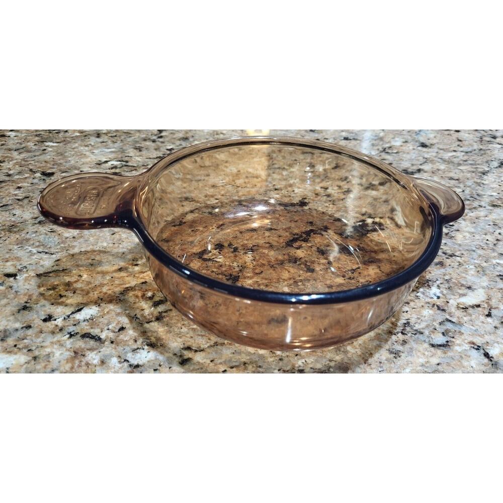 Corning Ware Vision/ Cookware/ V-240-B / 24 Oz Amber (No Lid) Grab It Bowl